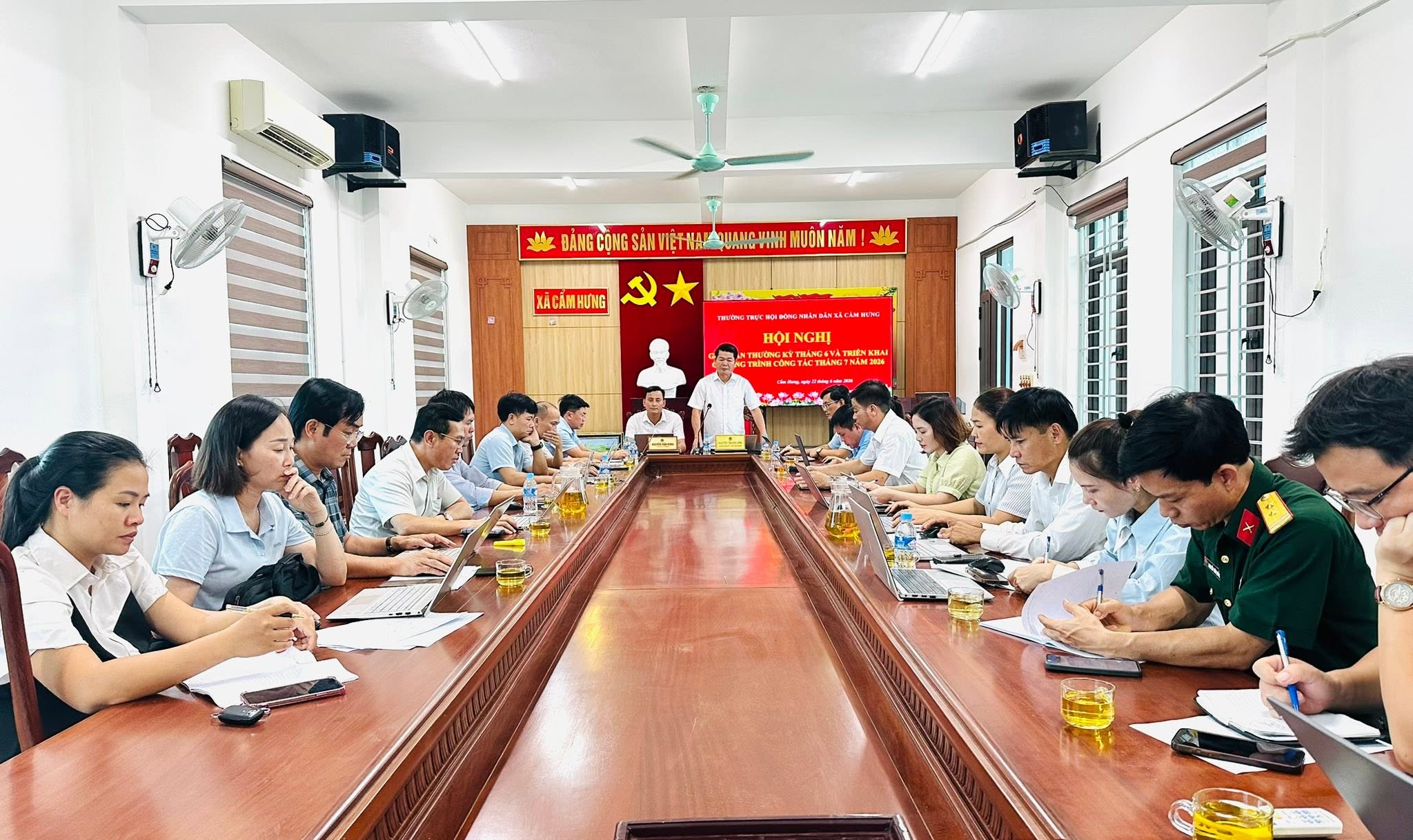 THƯỜNG TRỰC HĐND XÃ GIAO BAN THƯỜNG KỲ: QUYẾT TÂM THỰC HIỆN THẮNG LỢI NHIỆM VỤ 6 THÁNG CUỐI NĂM 2026