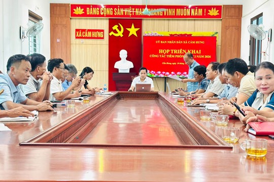 Cẩm Hưng triển khai tiêm phòng đợt 2/2026, chủ động bảo vệ đàn vật nuôi